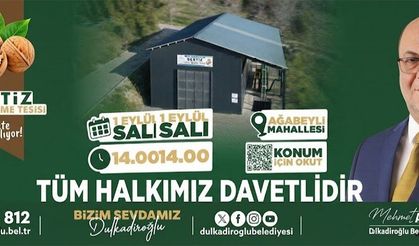 BAŞKAN AKPINAR: BERTİZ CEVİZ İŞLEME TESİSİ AÇILIŞINA BEKLİYORUZ