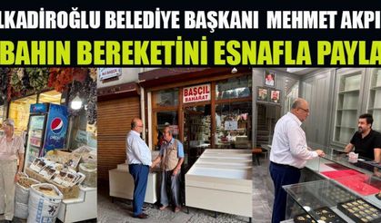BAŞKAN AKPINAR: SABAHIN BEREKETİYLE ESNAFIMIZLA BİR ARADAYIZ