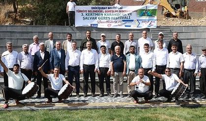 BAŞKAN TOPTAŞ, KERTMEN’DE GÜREŞ SAHASINI İNCELEDİ