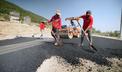 ŞEHRİN YENİ DOĞU – BATI ULAŞIM AKSINDA ASFALT MESAİSİ