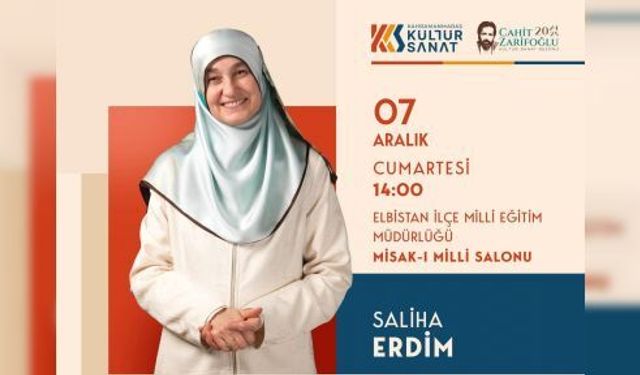 AİLE DANIŞMANI SALİHA ERDİM, ELBİSTAN’DA AİLELERE SESLENECEK