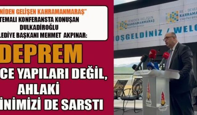 BAŞKAN AKPINAR: “ŞEHRİ ORTAK AKIL VE VİCDANLA AYAĞA KALDIRACAĞIZ”