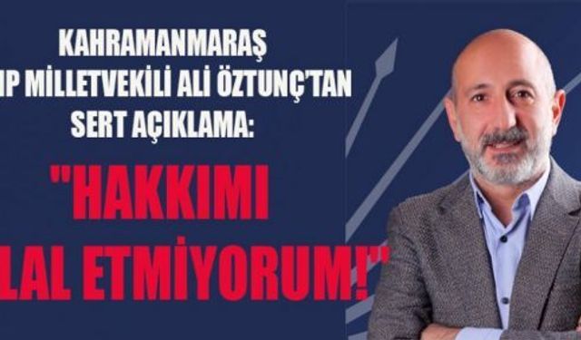 CHP’Lİ ÖZTUNÇ: KARATUTLU NANKÖR ÇIKTI!