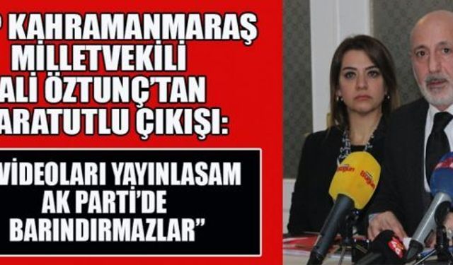 ÖZTUNÇ: MARAŞ’IN SORUNLARI TRANSFERLE ÇÖZÜLMEZ