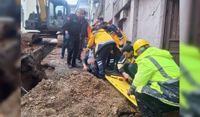 ALTYAPI ÇALIŞMASINDA GÖÇÜK: 1 YARALI