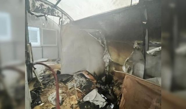 KONTEYNER KENTTE YANGIN