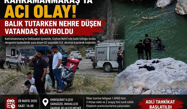 NEHRE DÜŞTÜ, KAYBOLDU