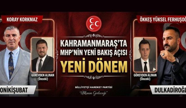 MHP TEŞKİLATINDA GÖREV DEĞİŞİMİ