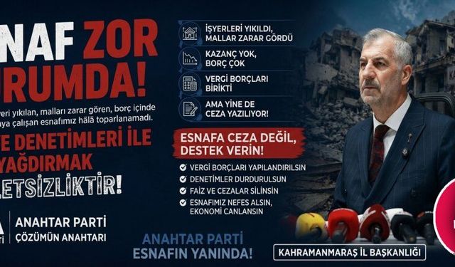 BAŞKAN KAYIRAN; “ESNAFA CEZA DEĞİL, NEFES ALDIRACAK ÇÖZÜMLER ÜRETİLMELİ”