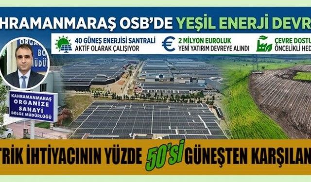 KAVLAKLI OSB'DE YEŞİL ENERJİ DEVRİMİ
