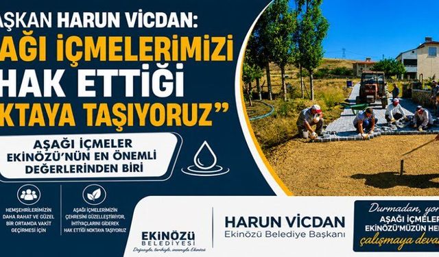 BAŞKAN VİCDAN: DURMADAN, YORULMADAN ÇALIŞMAYA DEVAM!