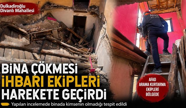 ÇÖKEN BİNA PANİK YARATTI