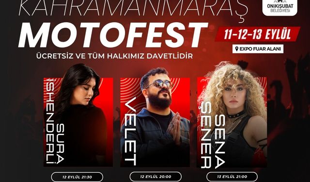 ONİKİŞUBAT BELEDİYESİ, 2. MOTOFEST’İN STARTINI VERİYOR