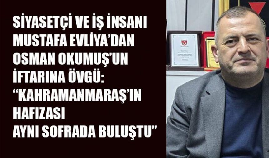 MUSTAFA EVLİYA: ŞEHRİH AFIZALARI İLE BULUŞTUK