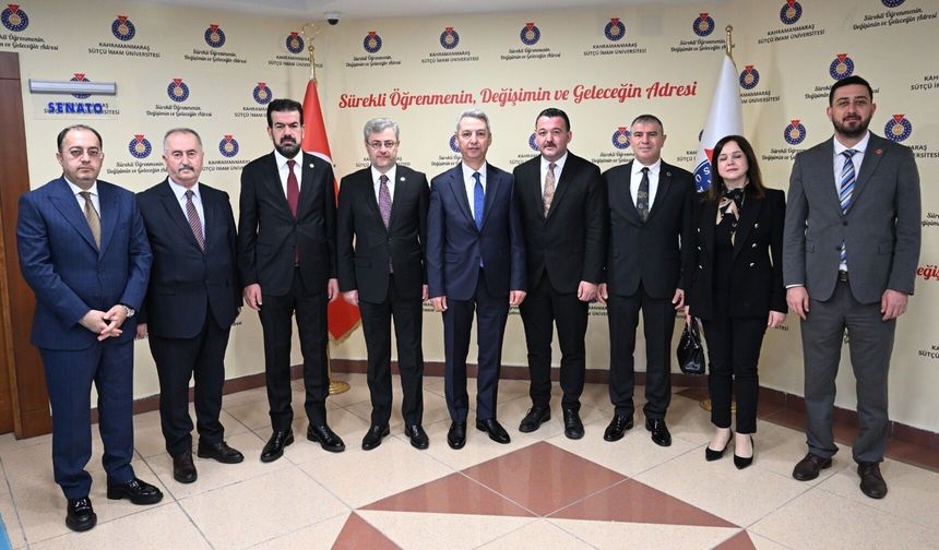 MHP TEŞKİLATINDAN KSÜ REKTÖRÜ OKUMUŞ’A ZİYARET