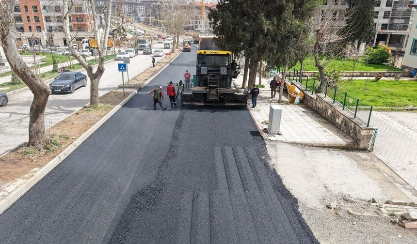 BÜYÜKŞEHİR’DEN, KUDDUSİ BABA BULVARI’A ASFALT