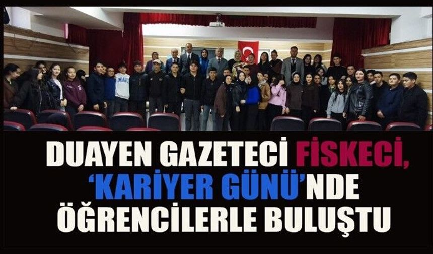 FİSKECİ, ÖĞRENCİLERE YAŞANMIŞ YILLARI ANLATTI