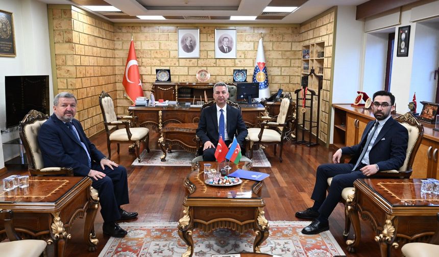 KSÜ REKTÖRLÜĞÜNE AZERBAYCAN'DAN TEBRİK NOTASI