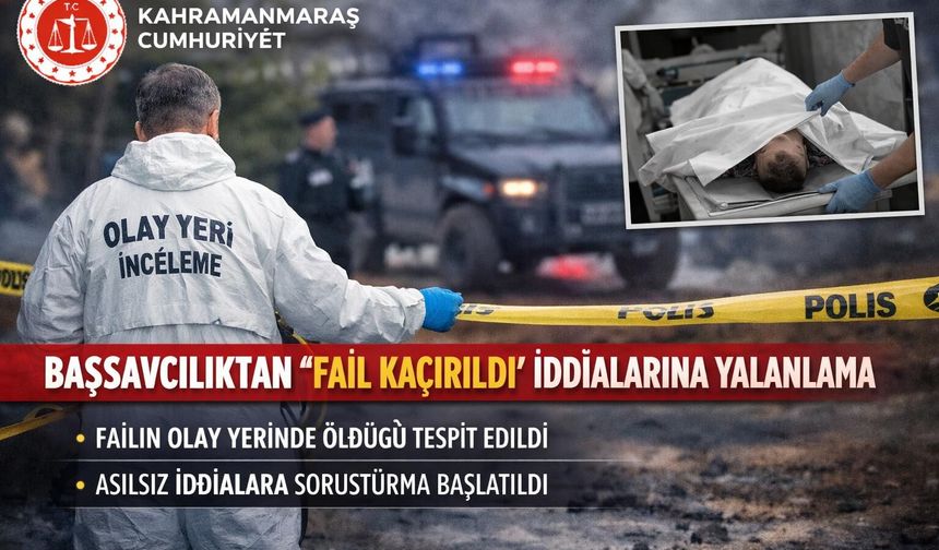 BAŞSAVCILIKTAN İDDİALARINA YALANLAMA