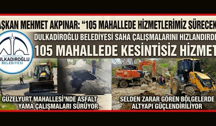 BAŞKAN AKPINAR: 105 MAH. HİZMETLERİMİZ SÜRECEK