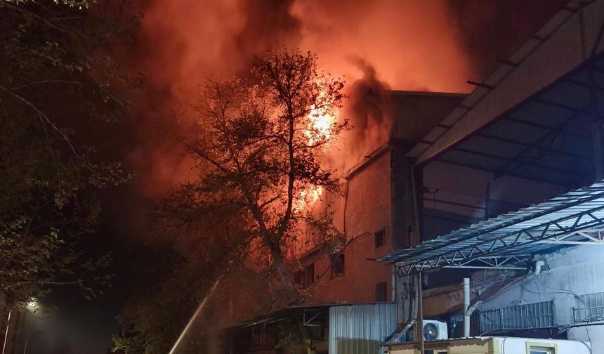 AHŞAP ATÖLYESİNDE YANGIN