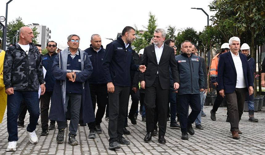 BAŞKAN GÖRGEL, KENTSEL TASARIM ALANLARINI İNCELEDİ