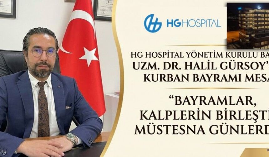 BAŞKAN GÜRSOY: “BAYRAMLAR, GÖNÜLLERİN BİR OLDUĞU GÜNLERDİR”