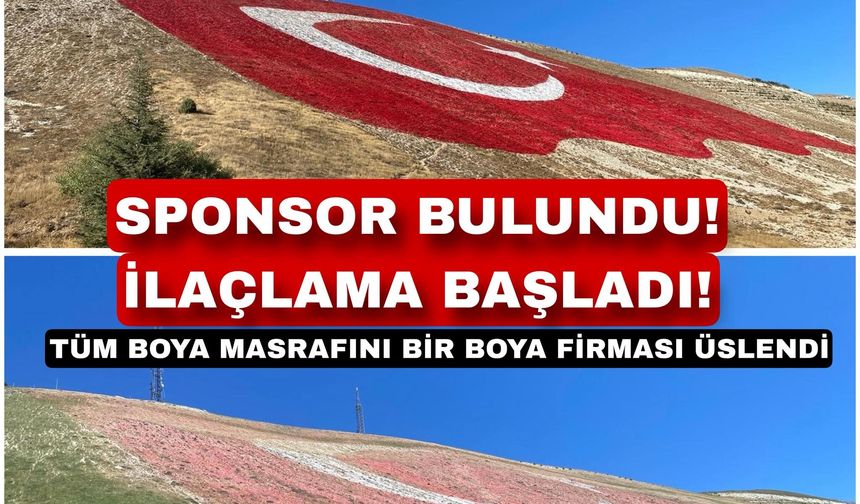 SPONSOR BİR FİRMA İLE BAYRAK BOYANMAYA BAŞLANDI!