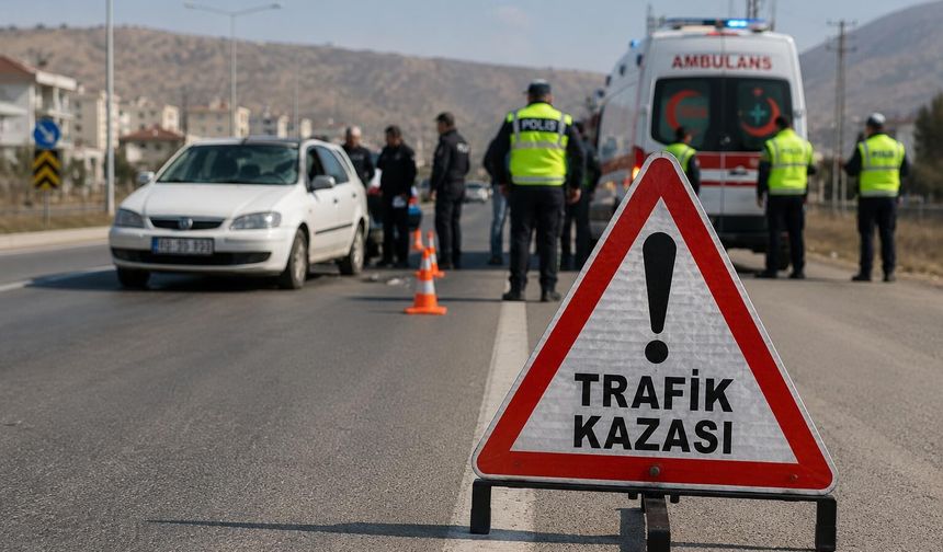 YOLUN KARŞISINA GEÇMEK İSTEDİ, CANINDAN OLDU