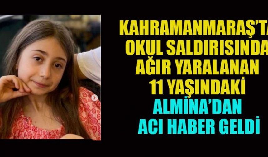 ALMİNA, HAYATA TUTUNAMADI