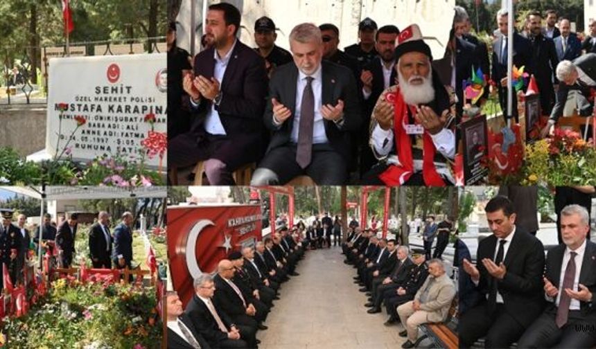 ŞEHİTLER VE HAYATINI KAYBEDEN ÖĞRENCİLER KABRİ BAŞINDA DUALARLA ANILDI