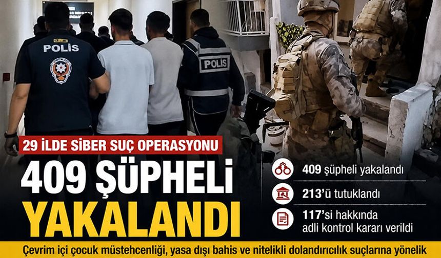 29 İLDE SİBER SUÇ OPERASYONU