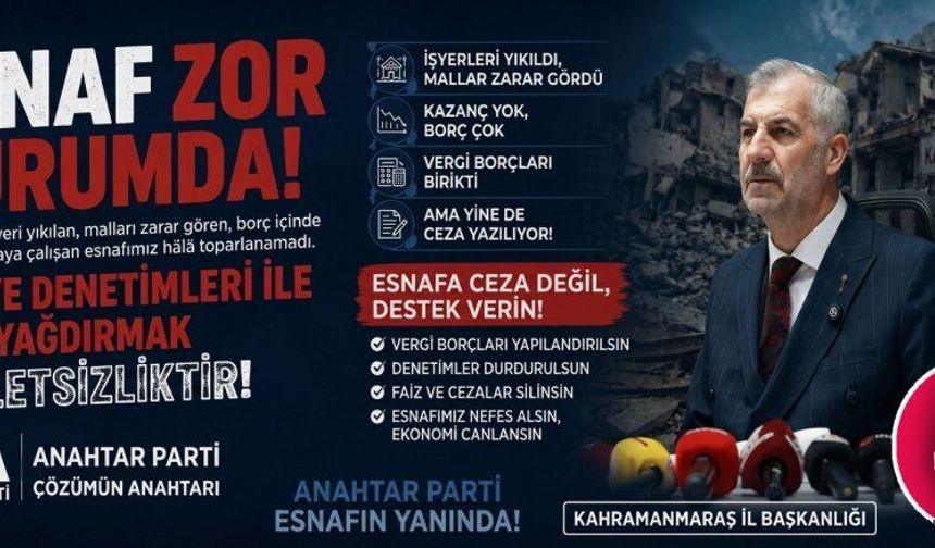 BAŞKAN KAYIRAN; “ESNAFA CEZA DEĞİL, NEFES ALDIRACAK ÇÖZÜMLER ÜRETİLMELİ”