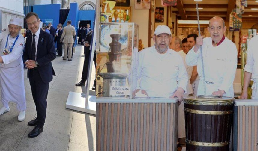 DÜNYA LIDERLERINE MARAŞ DONDURMASI İKRAMI