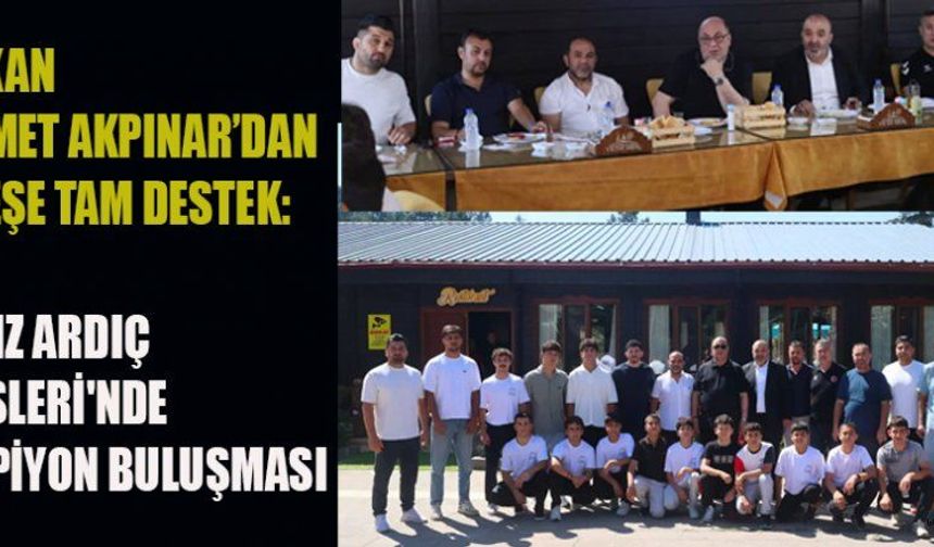 BAŞKAN AKPINAR’DAN GENÇ SPORCULARA TAM DESTEK