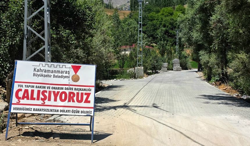 GÖKSUN KIRSALINDA ULAŞIM KONFORUNU YÜKSELTİYOR