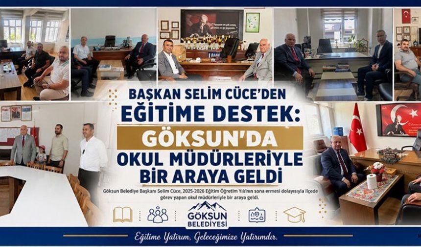 BAŞKAN SELİM CÜCE: EĞİTİM CAMİAMIZIN HER ZAMAN YANINDAYIZ