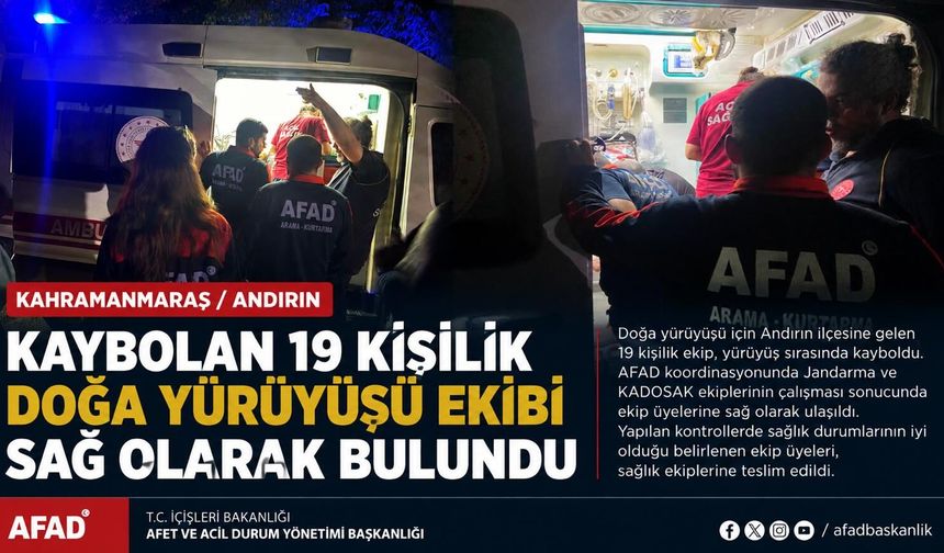KAYBOLMUŞLARDI, KURTARILDILAR