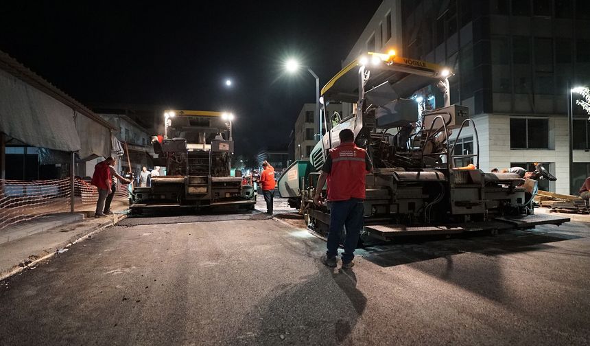 BÜYÜKŞEHİR’DEN 3 İLÇE 20 NOKTADA ASFALT