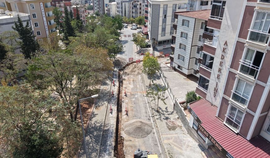 GAZİ MUSTAFA KUŞÇU CADDESİ’NDE ALTYAPI GÜÇLENİYOR