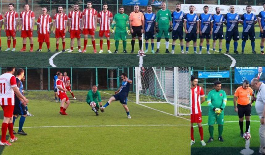 KURUMLARARASI FUTBOL TURNUVASI; BAŞLAMA VURUŞU BAŞKAN AKPINAR’DAN