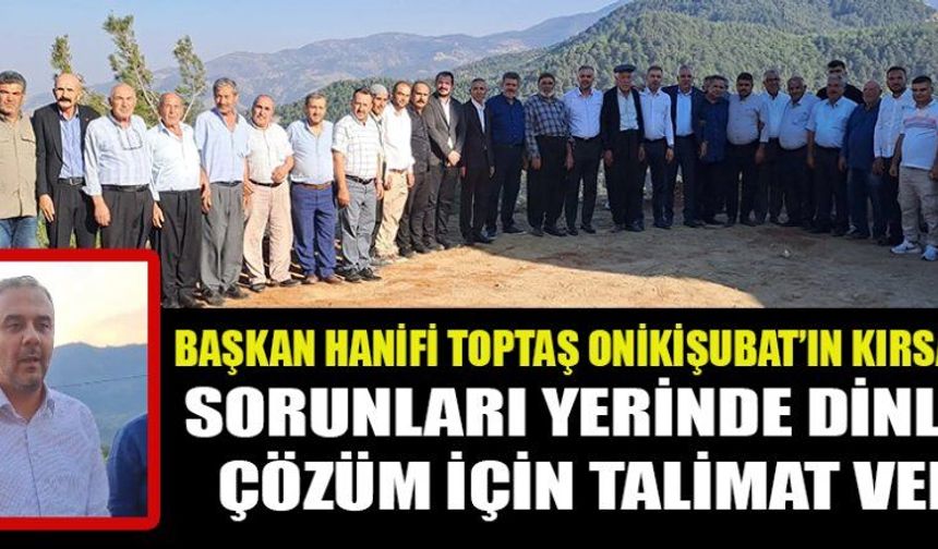 BAŞKAN TOPTAŞ ÇALIŞMALARINI VATANDAŞLARLA PAYLAŞTI