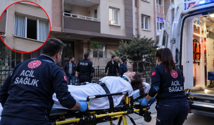 GENÇ KIZ PENCEREDEN DÜŞTÜ