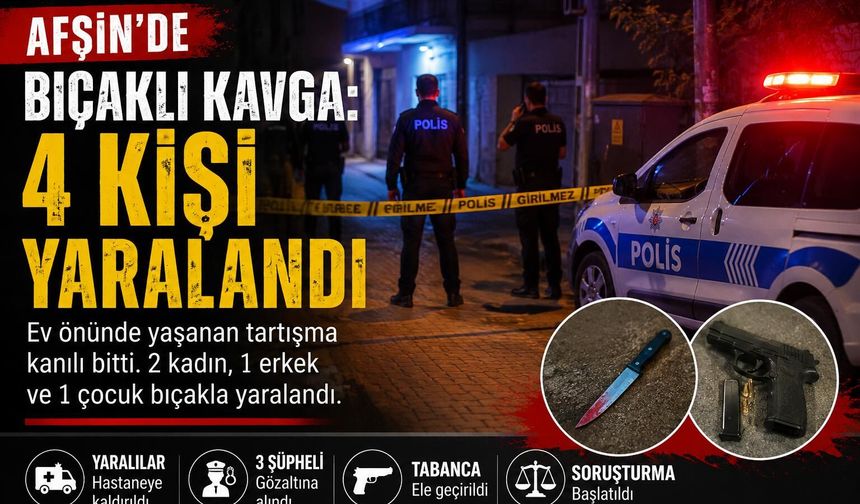 BIÇAKLI KAVGA: 4 YARALI