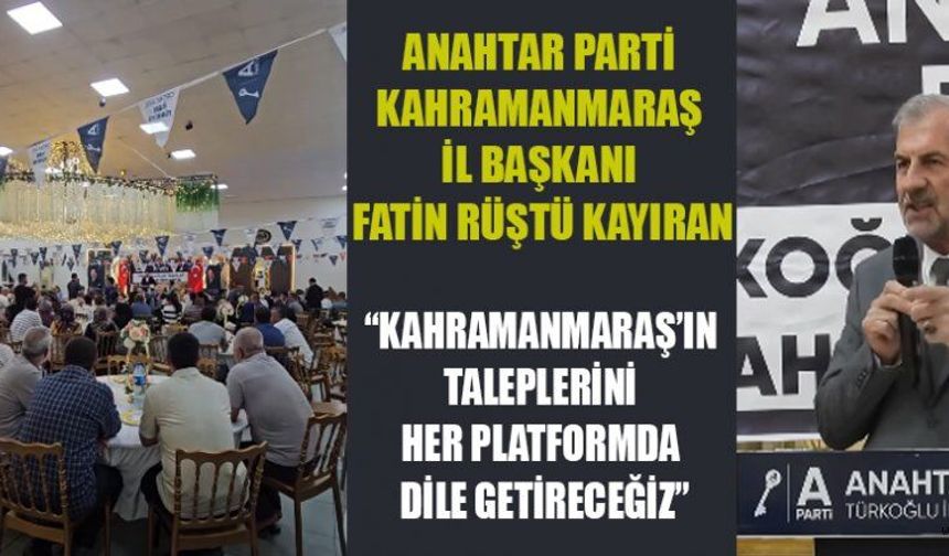 BAŞKAN KAYIRAN: “8 MV. ŞEHRİN SORUNLARI İÇİN BİR ARAYA GELEMEDİLER”
