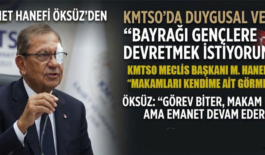 ÖKSÜZ’DEN DUYGUSAL VEDA: “BENDEN BU KADAR, SIRA GENÇLERDE!”