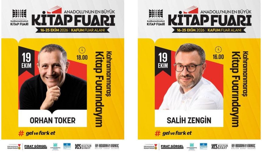 KİTAP FUARI’NDA PAZARTESİ GÜNÜ ZENGİN VE TOKER OKURLARLA BULUŞACAK